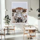Texas Longhorn Wall Art Canvas Print – Spotted Horned Cattle