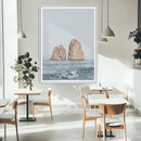 Faraglioni Capri Wall Art Canvas Print – Framed Serene Ocean