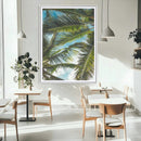 Palm Leaves Wall Art Canvas Print – Framed Tropical Vibes by MyGreatCanvas | Canvas Wall Art Prints | Photo Prints & Wall Decor