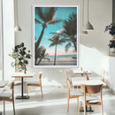 Palm Trees Wall Art Canvas Print – Framed Tropical Beach by MyGreatCanvas | Canvas Wall Art Prints | Photo Prints & Wall Decor