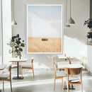 Minimalist Nature Wall Art Canvas Print – Framed Bison