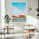 Beach Umbrellas Wall Art Canvas Print – Framed Tropical