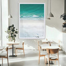 Turquoise Ocean Wall Art Canvas Print – White Sand Shore