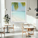 Azure Water Wall Art Canvas Print – Tranquil Island Escape