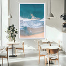 Aerial Beach View Wall Art Canvas Print – Framed Ocean Waves