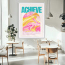 Achieve Motivational Wall Art – Colorful Abstract Swirl by MyGreatCanvas | Canvas Wall Art Prints | Photo Prints & Wall Decor
