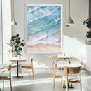 Aerial Ocean Waves Wall Art – Framed Tranquil Beach Canvas by MyGreatCanvas | Canvas Wall Art Prints | Photo Prints & Wall Decor