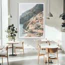 Mediterranean Coastal Cliffside Town Wall Art – Vibrant by MyGreatCanvas | Canvas Wall Art Prints | Photo Prints & Wall Decor