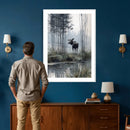 Abstract Moose Wall Art Canvas Print – Wildlife Nature by MyGreatCanvas | Canvas Wall Art Prints | Photo Prints & Wall Decor