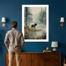 Watercolor Abstract Moose Wall Art Canvas Print – Wildlife by MyGreatCanvas | Canvas Wall Art Prints | Photo Prints & Wall Decor