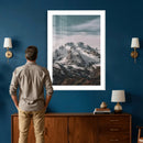 Alpine Mountain Landscape Wall Art Canvas Print, Snowy Peak by MyGreatCanvas | Canvas Wall Art Prints | Photo Prints & Wall Decor