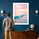 Sunset Surf Wall Art Canvas Print – Coastal Ocean by MyGreatCanvas | Canvas Wall Art Prints | Photo Prints & Wall Decor