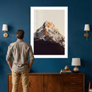 Golden Peak Mountain Wall Art Canvas Print, Minimal Alpine by MyGreatCanvas | Canvas Wall Art Prints | Photo Prints & Wall Decor