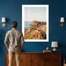 Rocky Coastline Wall Art Canvas Print, Minimal Coastal by MyGreatCanvas | Canvas Wall Art Prints | Photo Prints & Wall Decor