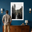 Moody Forest River Wall Art Canvas Print – Dark Evergreen by MyGreatCanvas | Canvas Wall Art Prints | Photo Prints & Wall Decor