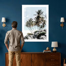Tropical Trees Beach Wall Art Canvas Print, Coastal Ocean by MyGreatCanvas | Canvas Wall Art Prints | Photo Prints & Wall Decor