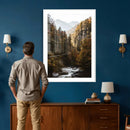 Autumn Forest Mountain Wall Art Canvas Print, Nature by MyGreatCanvas | Canvas Wall Art Prints | Photo Prints & Wall Decor