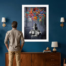 Banksy Inspired Boy Swing Wall Art Canvas Print by MyGreatCanvas | Canvas Wall Art Prints | Photo Prints & Wall Decor