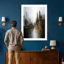 Abstract Urban Wall Art Canvas Print, Gold Black Modern by MyGreatCanvas | Canvas Wall Art Prints | Photo Prints & Wall Decor