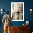 Framed Abstract Wall Art Canvas Print, Gold Black Modern by MyGreatCanvas | Canvas Wall Art Prints | Photo Prints & Wall Decor