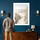 Coastal Beach Path Wall Art Canvas Print – Neutral Ocean by MyGreatCanvas | Canvas Wall Art Prints | Photo Prints & Wall Decor