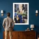 Abstract Dark Blue Wall Art Canvas Print by MyGreatCanvas | Canvas Wall Art Prints | Photo Prints & Wall Decor