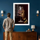 Black Woman Holding Elegant Wine Glass Art, Black Girl Art, by MyGreatCanvas | Canvas Wall Art Prints | Photo Prints & Wall Decor