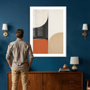 Geometric Abstract Wall Art Canvas Print, Orange Blue by MyGreatCanvas | Canvas Wall Art Prints | Photo Prints & Wall Decor