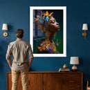 Butterfly Crown Gold Woman Portrait — Monarch Queen Canvas by MyGreatCanvas | Canvas Wall Art Prints | Photo Prints & Wall Decor