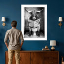 Texas Longhorn Cow Toilet Paper Canvas Wall Art, Funny by MyGreatCanvas | Canvas Wall Art Prints | Photo Prints & Wall Decor