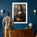Funny Bathroom Canvas Wall Art Print, Mona Lisa Clothespin by MyGreatCanvas | Canvas Wall Art Prints | Photo Prints & Wall Decor