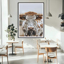 Texas Longhorn Wall Art Canvas Print – Spotted Horned Cattle