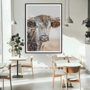 Texas Longhorn Wall Art Canvas Print – Speckled Horned Bull