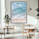 Aerial Ocean View Wall Art Canvas Print – Framed Soft Blue by MyGreatCanvas | Canvas Wall Art Prints | Photo Prints & Wall Decor