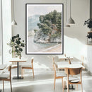 Beach Trees Wall Art Canvas Print – Framed Earthy Beachside