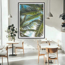 Palm Leaves Wall Art Canvas Print – Framed Tropical Vibes by MyGreatCanvas | Canvas Wall Art Prints | Photo Prints & Wall Decor