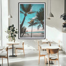 Palm Trees Wall Art Canvas Print – Framed Tropical Beach by MyGreatCanvas | Canvas Wall Art Prints | Photo Prints & Wall Decor