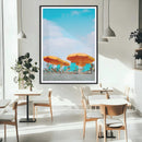 Beach Umbrellas Wall Art Canvas Print – Framed Tropical