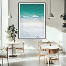Turquoise Ocean Wall Art Canvas Print – White Sand Shore by MyGreatCanvas | Canvas Wall Art Prints | Photo Prints & Wall Decor