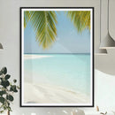 Azure Water Wall Art Canvas Print – Tranquil Island Escape