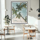 Tropical Palm Trees Wall Art Canvas Print – Coastal Nature
