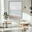 Minimalist Beach Wall Art Canvas Print – Framed Soft Blue by MyGreatCanvas | Canvas Wall Art Prints | Photo Prints & Wall Decor