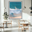 Aerial Beach View Wall Art Canvas Print – Framed Ocean Waves