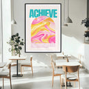Achieve Motivational Wall Art – Colorful Abstract Swirl by MyGreatCanvas | Canvas Wall Art Prints | Photo Prints & Wall Decor