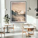 Sunset Wave Ocean Wall Art – Framed Palm Tree Canvas by MyGreatCanvas | Canvas Wall Art Prints | Photo Prints & Wall Decor