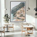 Mediterranean Coastal Cliffside Town Wall Art – Vibrant by MyGreatCanvas | Canvas Wall Art Prints | Photo Prints & Wall Decor