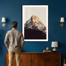 Golden Peak Mountain Wall Art Canvas Print, Minimal Alpine by MyGreatCanvas | Canvas Wall Art Prints | Photo Prints & Wall Decor