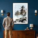 Tropical Trees Beach Wall Art Canvas Print, Coastal Ocean by MyGreatCanvas | Canvas Wall Art Prints | Photo Prints & Wall Decor