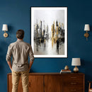 Abstract New York Wall Art Canvas Print, Gold Black Modern by MyGreatCanvas | Canvas Wall Art Prints | Photo Prints & Wall Decor