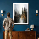 Abstract Urban Wall Art Canvas Print, Gold Black Modern by MyGreatCanvas | Canvas Wall Art Prints | Photo Prints & Wall Decor
